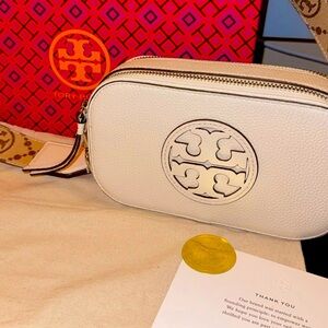Tory Burch Mini Miller Crossbody Bag
Color: New Ivory